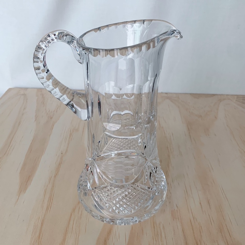 Faceted Crystal Pitcher